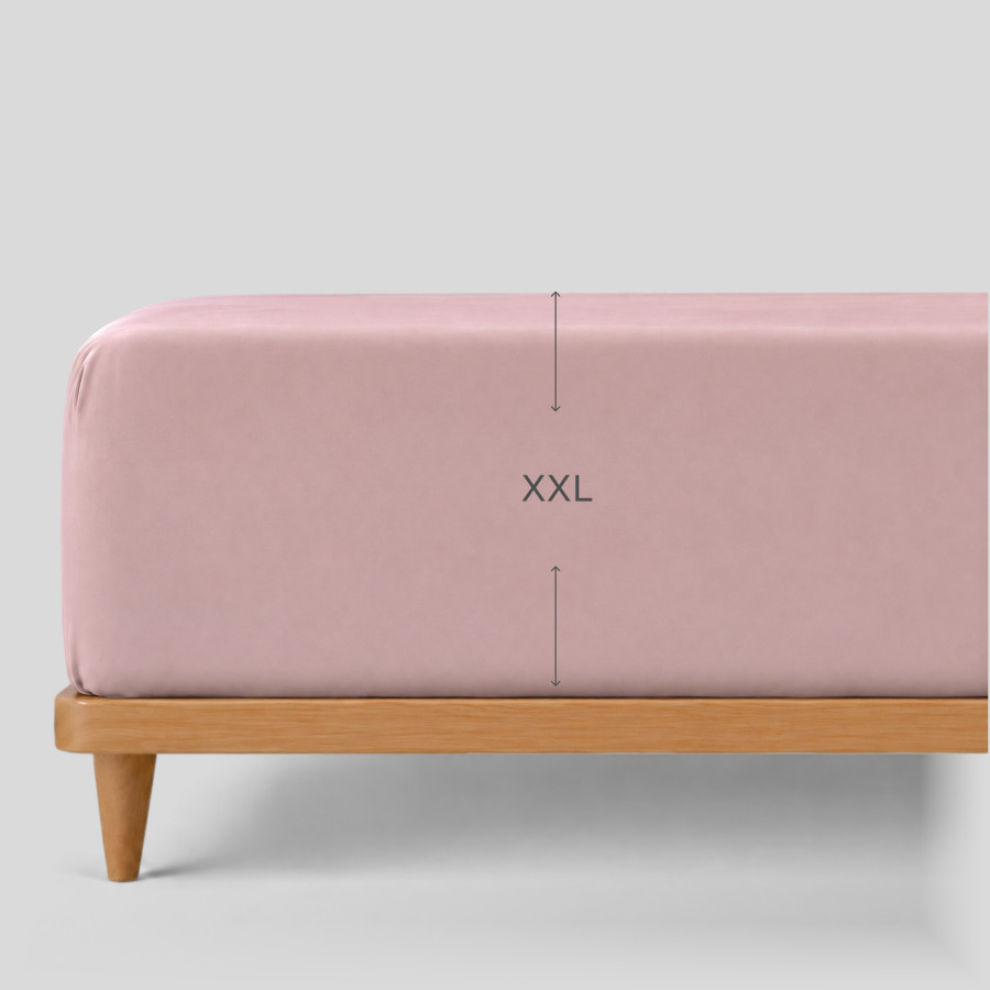 Napenjalna rjuha Svilanit Luxe Sateen XXL - roza