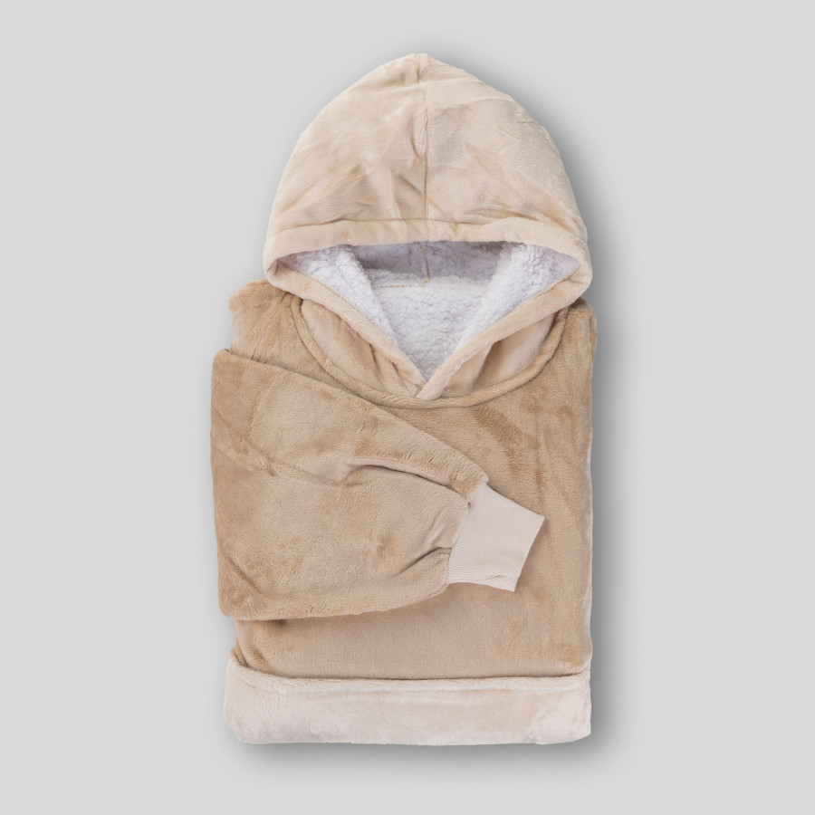 Hoodie odeja Svilanit Sandy Charm + darilo: nogavice