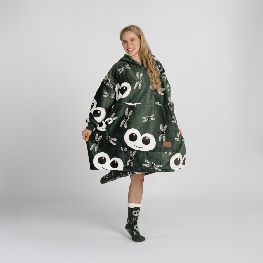 Hoodie odeja Svilanit Big Eye + darilo: nogavice