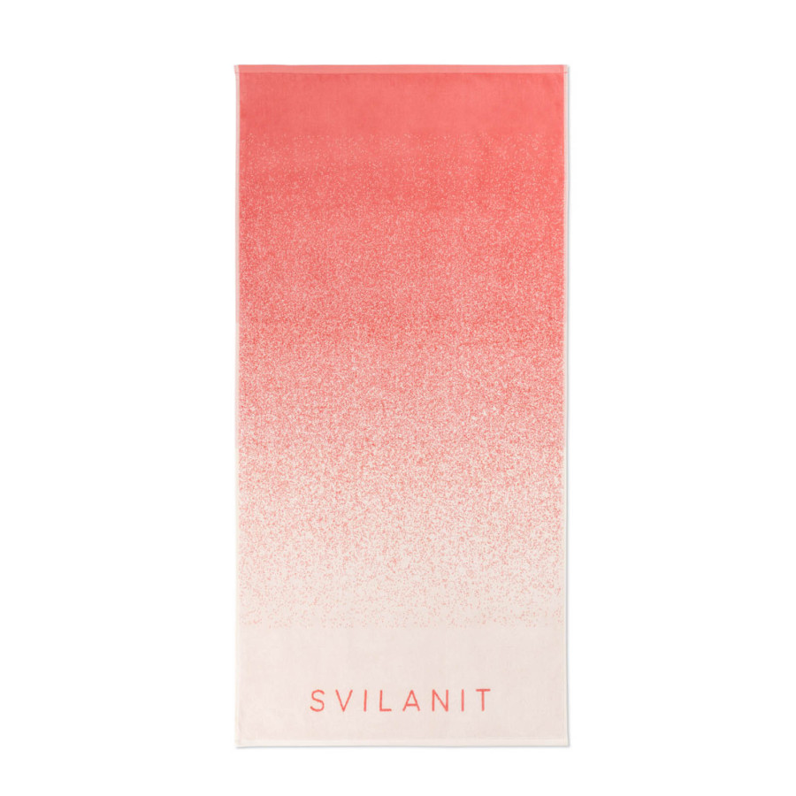 Plažna brisača Svilanit Ombre Peach, 80x160