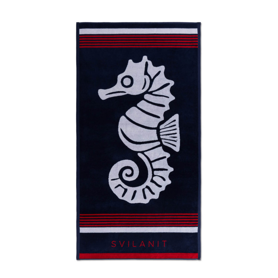 Plažna brisača Seahorse Red 80 x 160 cm
