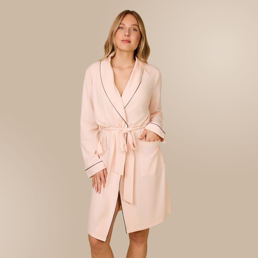 Svilanit ženska jutranja halja Luméa – Cloud Rose 