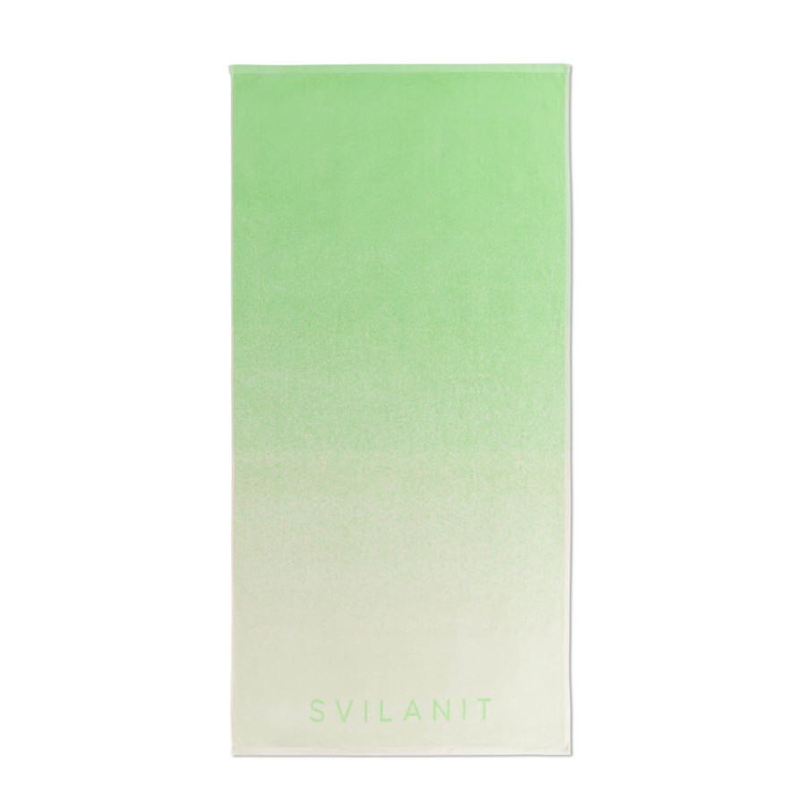 Plažna brisača Svilanit Ombre Pistachio, 80 x 160 cm