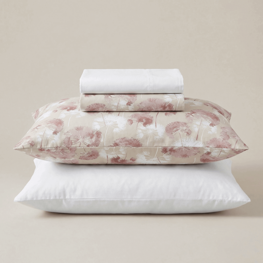 Svilanit bombažna posteljnina Blush Meadow