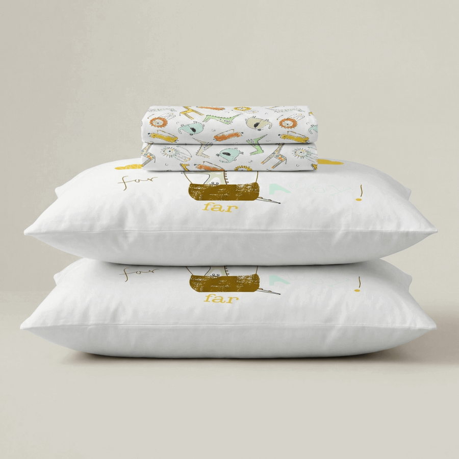 Svilanit  otroška bombažna posteljnina Balloonie