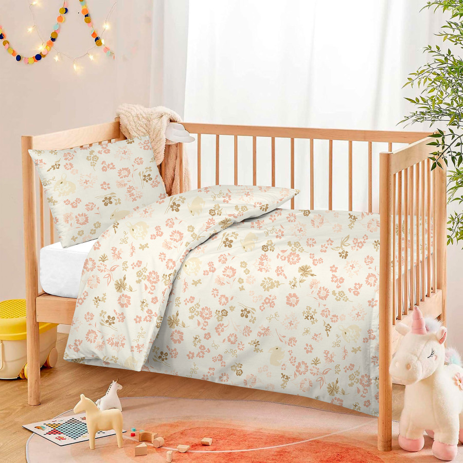 Svilanit bombažna posteljnina za malčke Meadow Tales