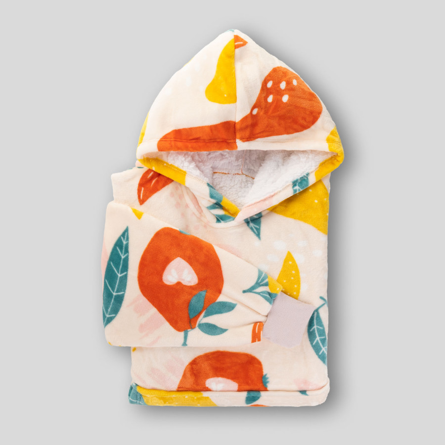 Svilanit hoodie odeja  FruityPop + darilo: nogavice