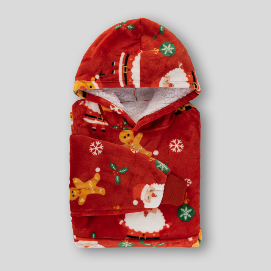 Svilanit hoodie odeja  XmassJoy + darilo: nogavice
