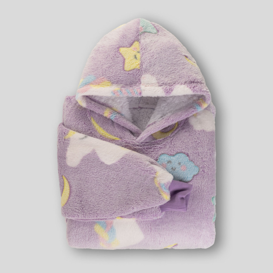 Svilanit otroška hoodie odeja DreamiCorn + darilo: trak za lase