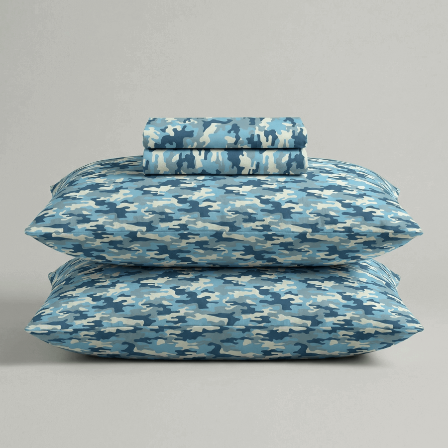 Svilanit otroška bombažna posteljnina Camo