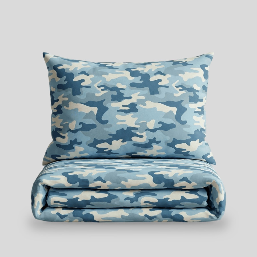Svilanit otroška bombažna posteljnina Camo