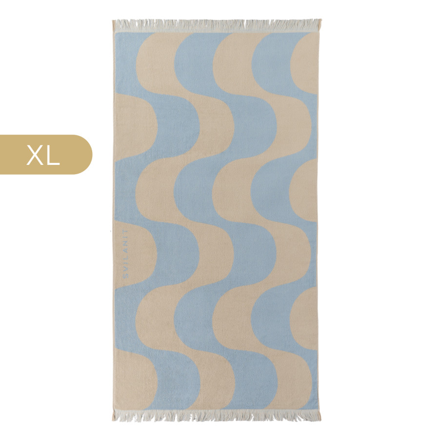 Svilanit premium velika brisača za plažo Waves, 100 x 180 cm