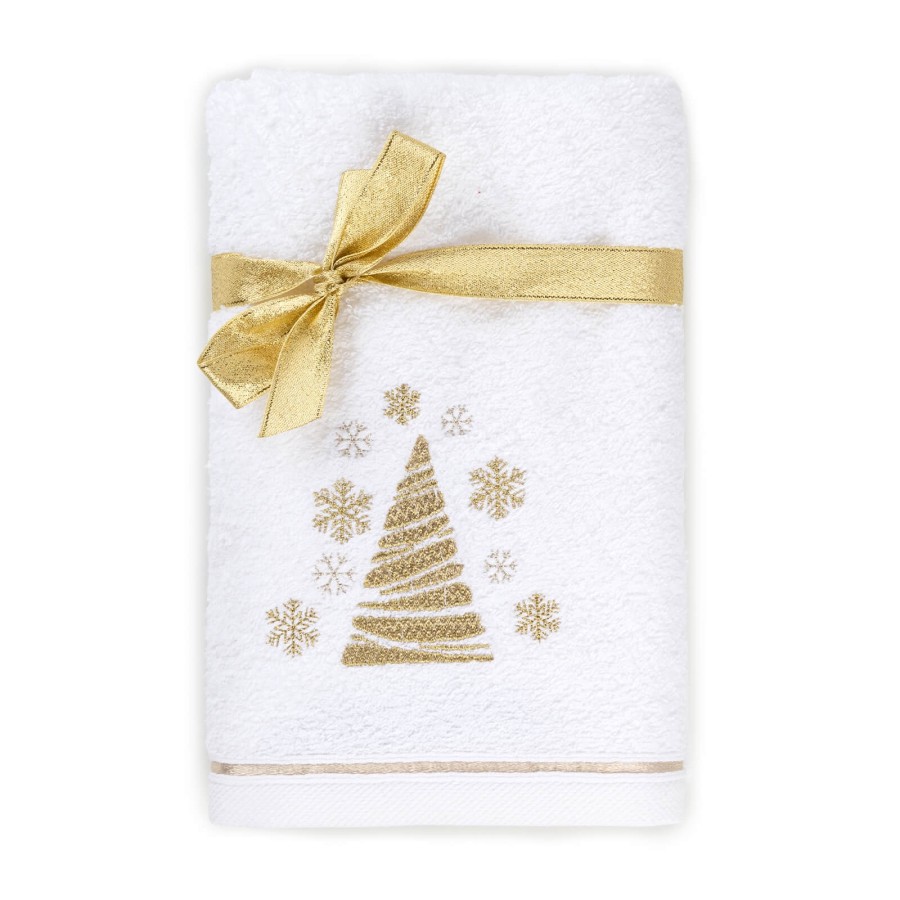 Bombažna brisača z božičnim motivom Svilanit Snowtree