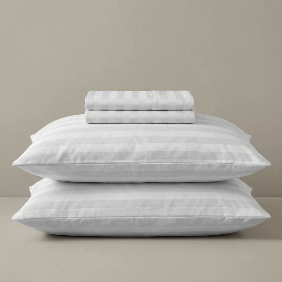 Bombažno - satenasta PREMIUM posteljnina Svilanit Isabella White