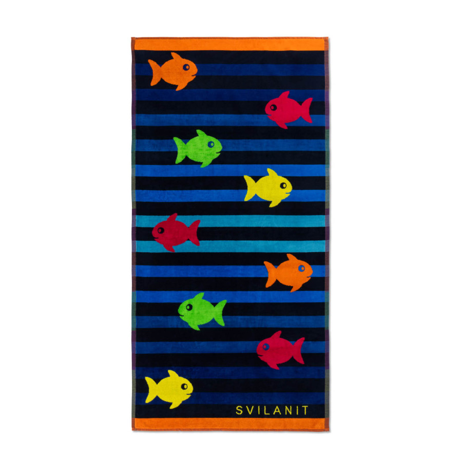 Plažna brisača Svilanit Fish School, 75 x 150 cm
