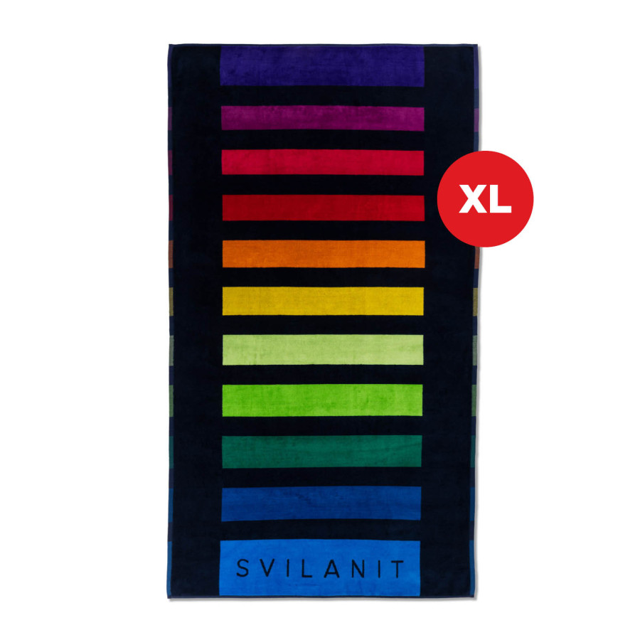 Plažna brisača Svilanit Rainbow, 100 x 180 cm