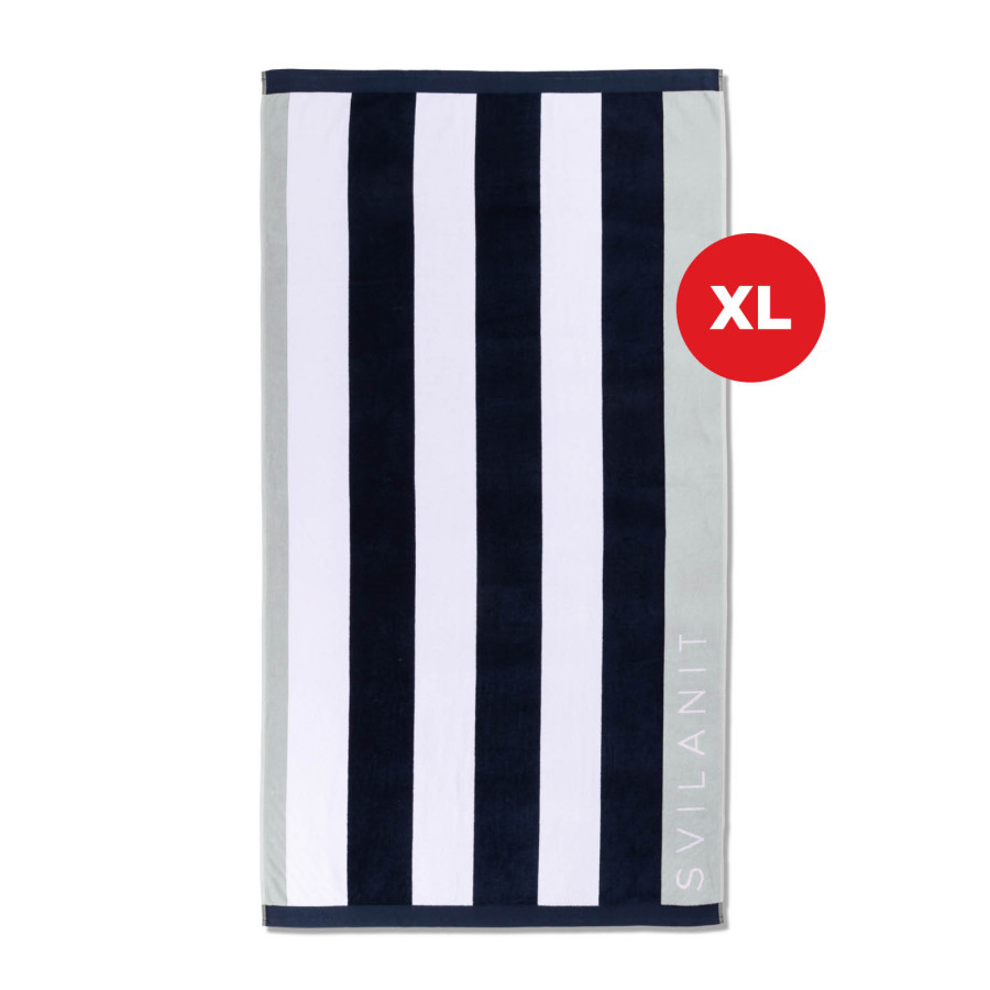 Plažna brisača Svilanit Sky Grey Line, 100 x 180 cm