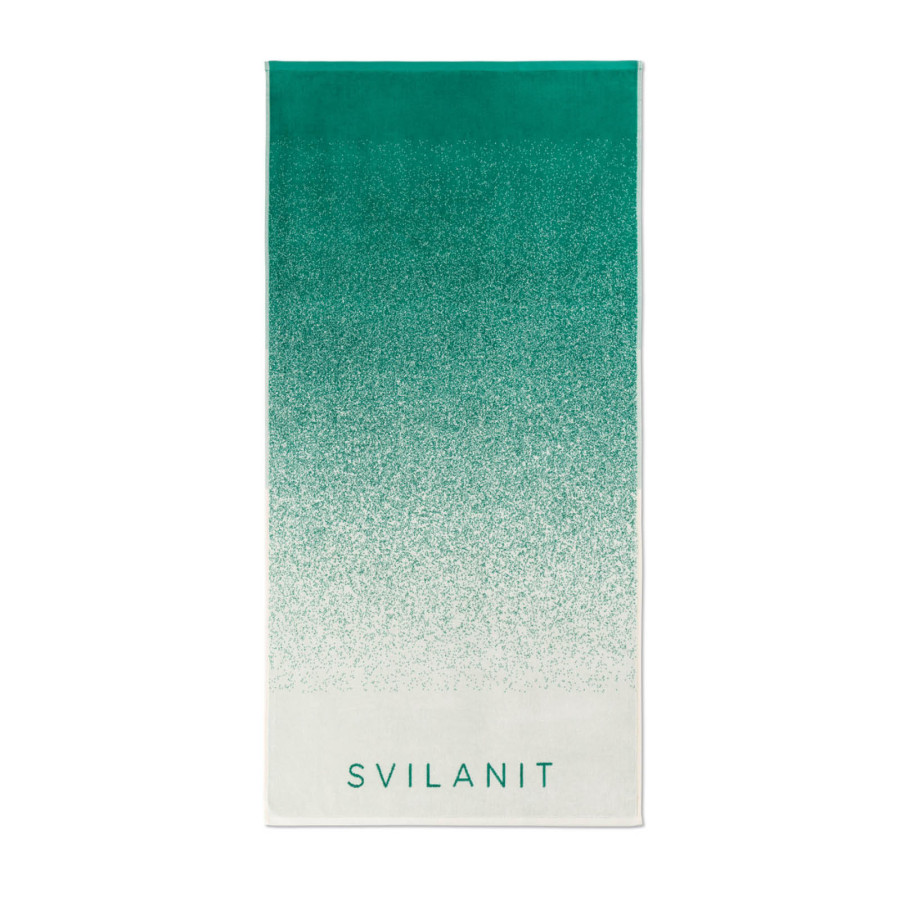 Plažna brisača Svilanit Ombre Green, 80 x 160 cm