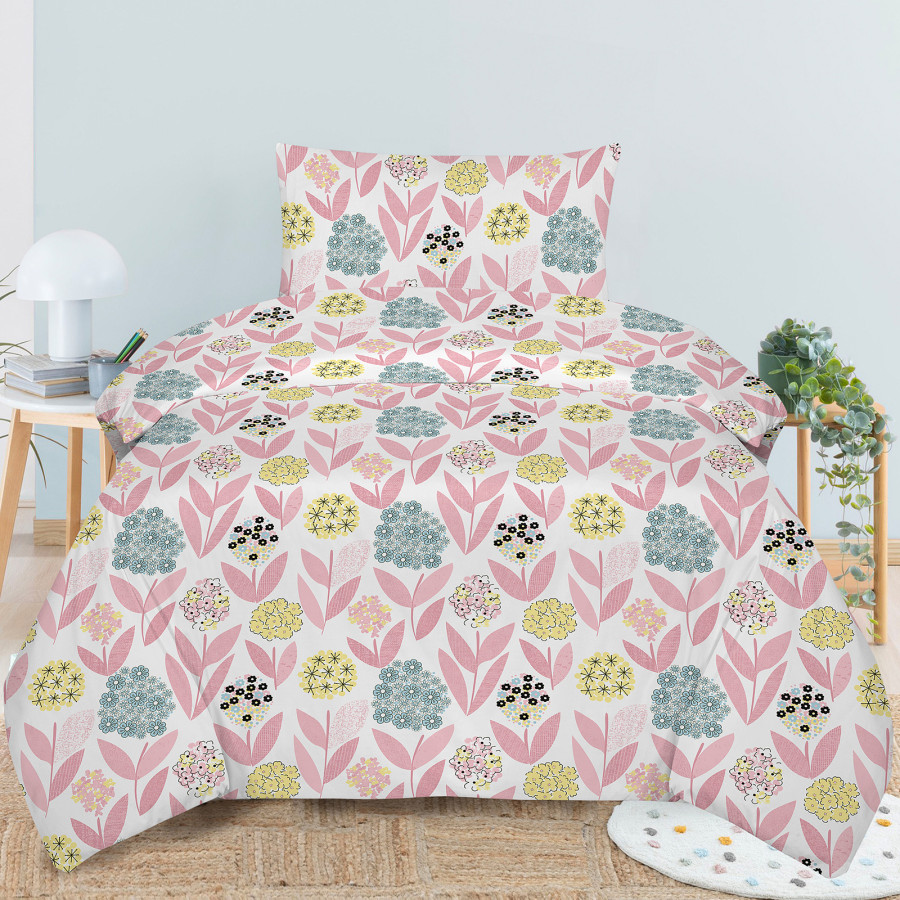 Svilanit otroška bombažna posteljnina  Bloomy Dreams