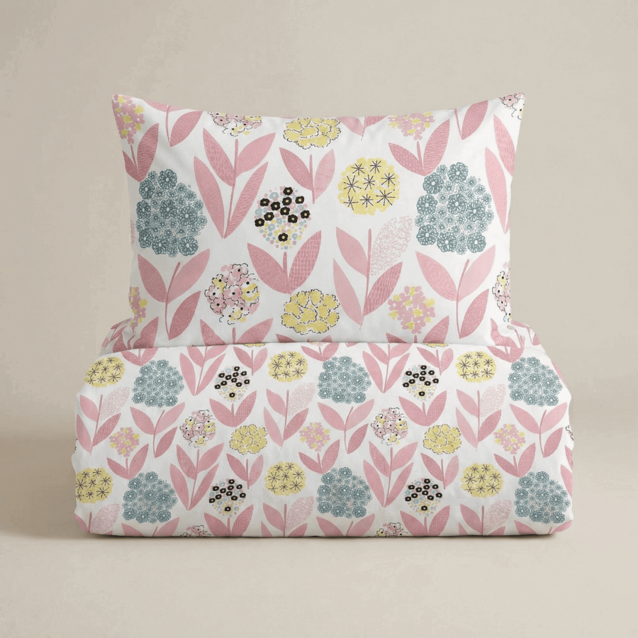 Svilanit otroška bombažna posteljnina  Bloomy Dreams