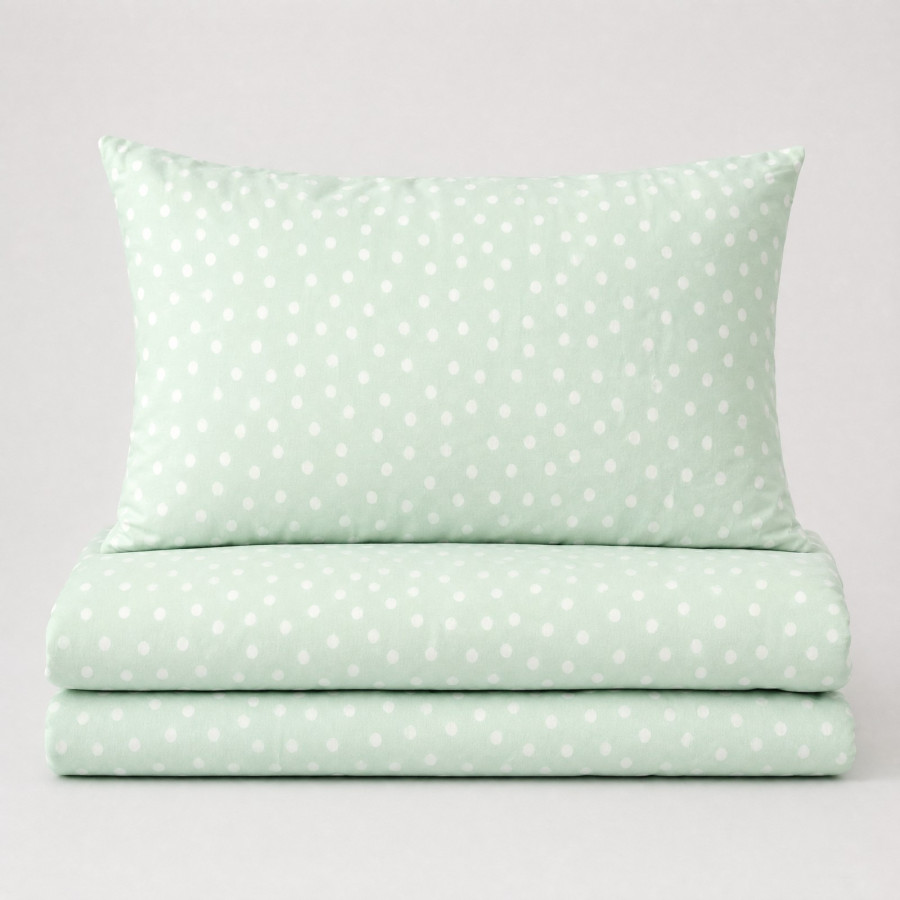 Svilanit bombažna posteljnina za malčke Dreamy Dots